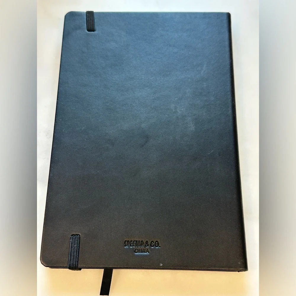 Black Embossed Ontario Canada Journal Notebook with Lined Paper